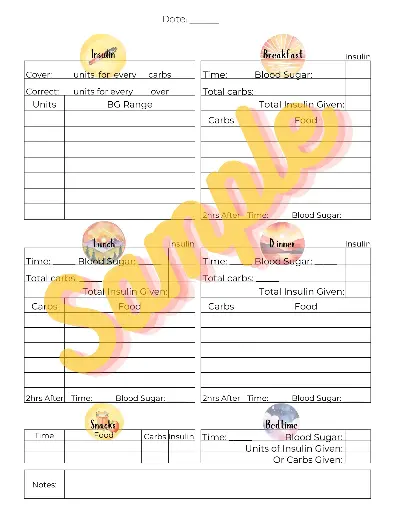 Meal Worksheet